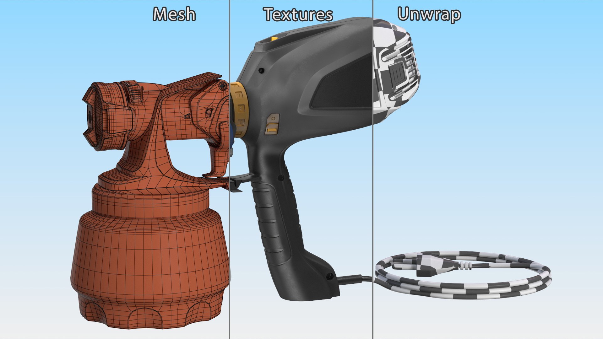 Handled Paint Sprayer 3D model - TurboSquid 2029488