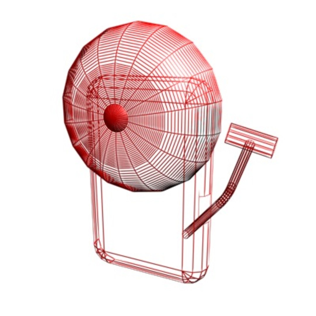 3d School Bell Model