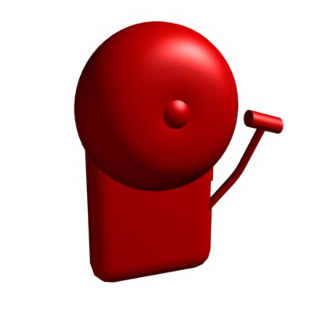 3d School Bell Model