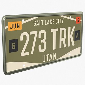 Utan Truck License Plate Salt Lake City