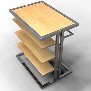 3d model of merchandiser retail fixture