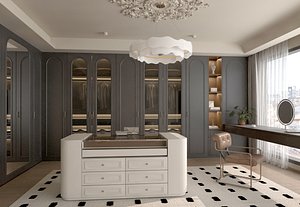 3D Modern Cloakroom Design