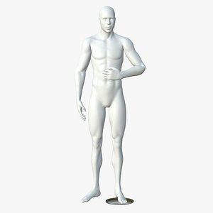 3D Male Mannequin Realistic Full Body model