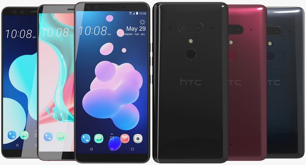 3D realistic htc u12 colors