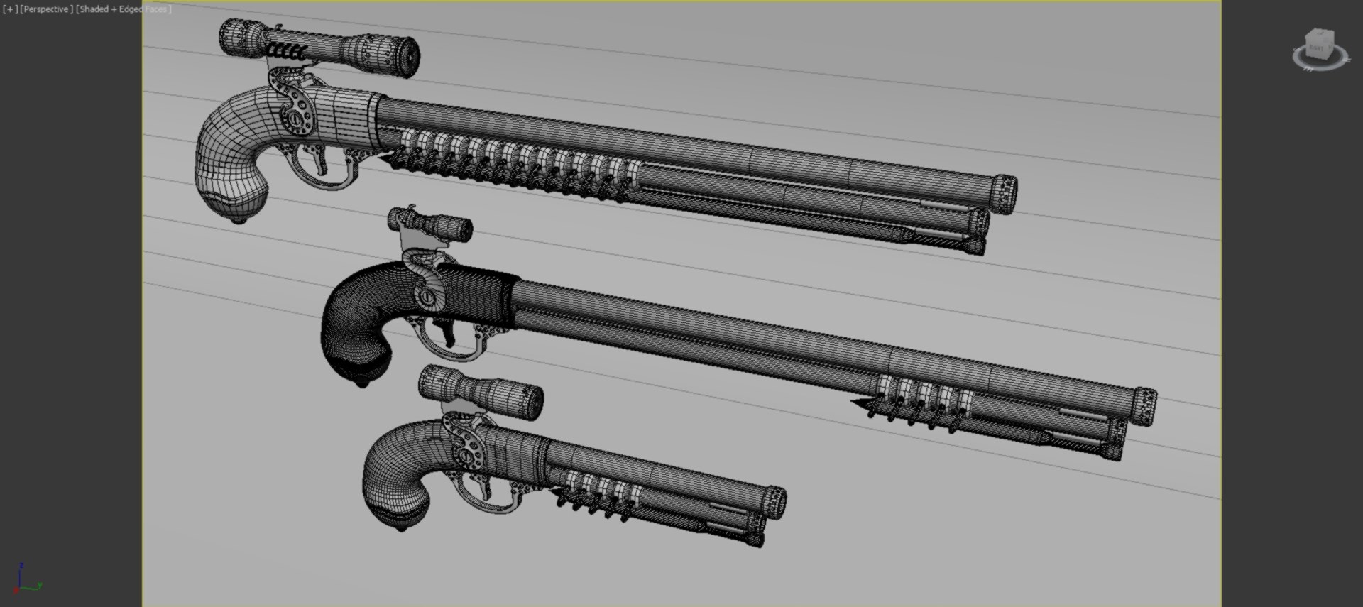 Pirate Rifle Pistol Model - TurboSquid 1264621