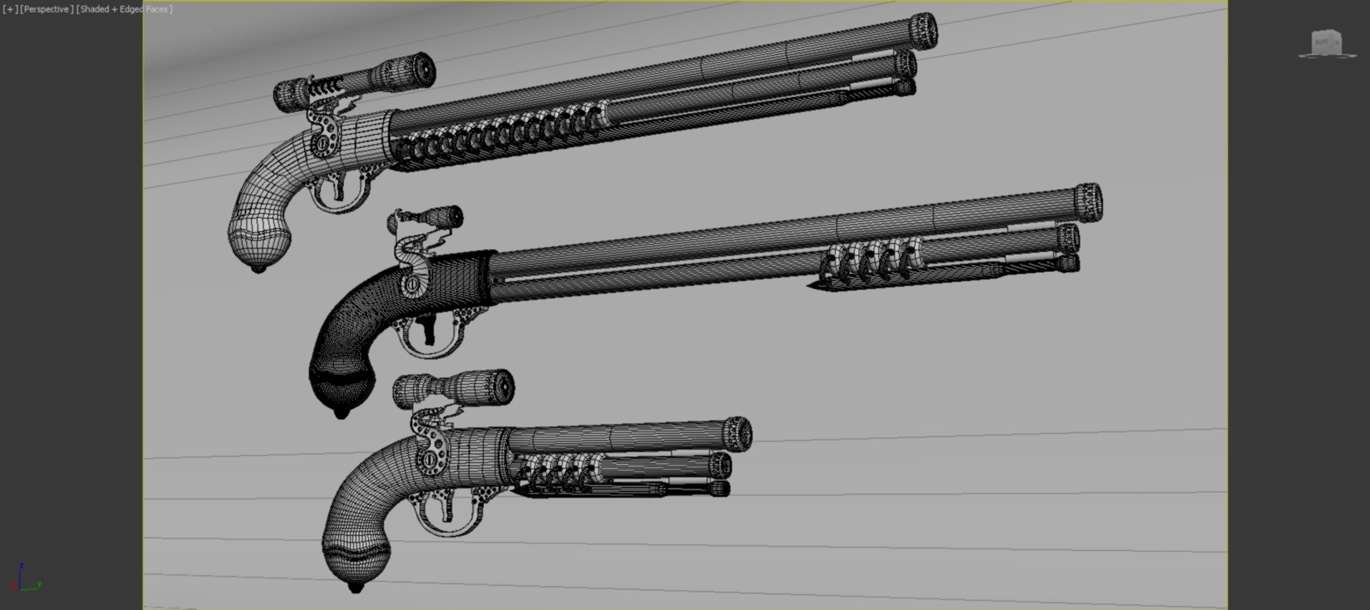 Pirate Rifle Pistol Model - TurboSquid 1264621