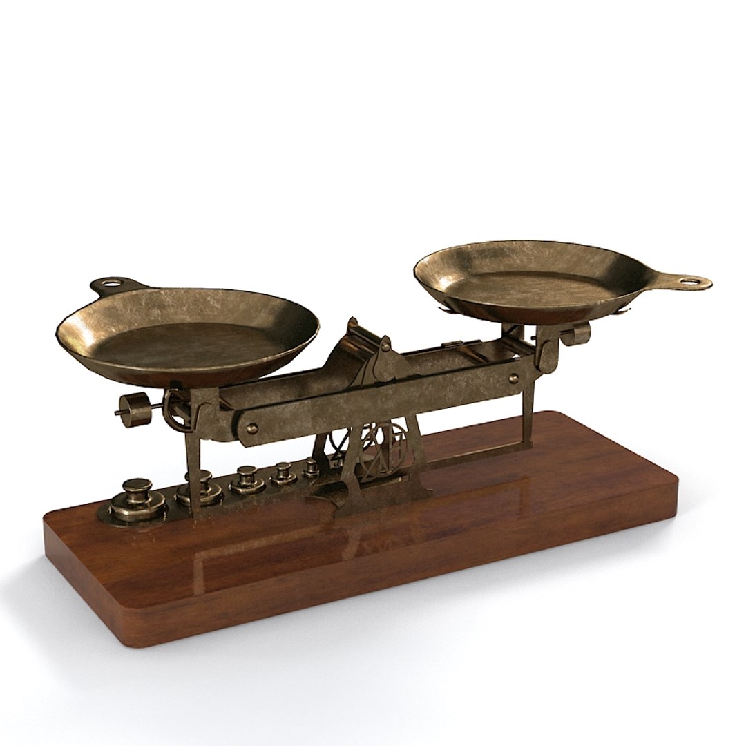 Vintage Studio Scales 3d Model