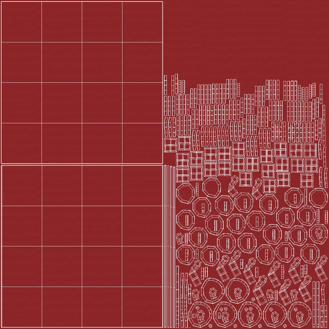 3D Interlocking Floor Mat Red - TurboSquid 2234700