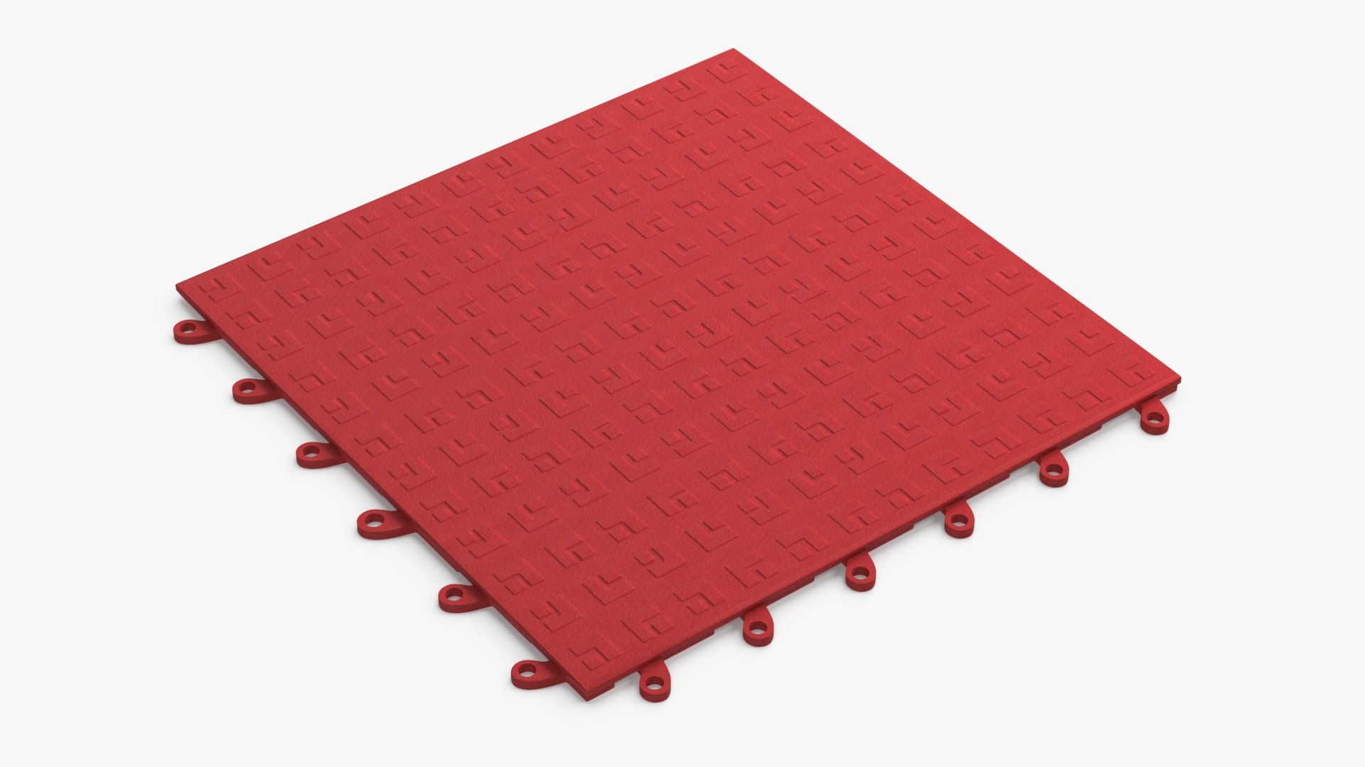 3D Interlocking Floor Mat Red - TurboSquid 2234700