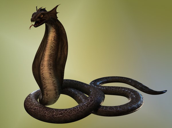 3d model snake creature