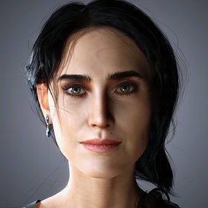 3D Jennifer Connelly Character 3D Model Low-poly