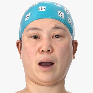 Mei Human Head Jaw Drop AU26 Clean Scan 3D model