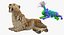 Saber Tooth Tiger Rigged with Fur 3D Model