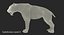 Saber Tooth Tiger Rigged with Fur 3D Model