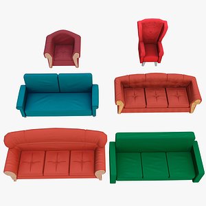 Cartoon Sofa Model