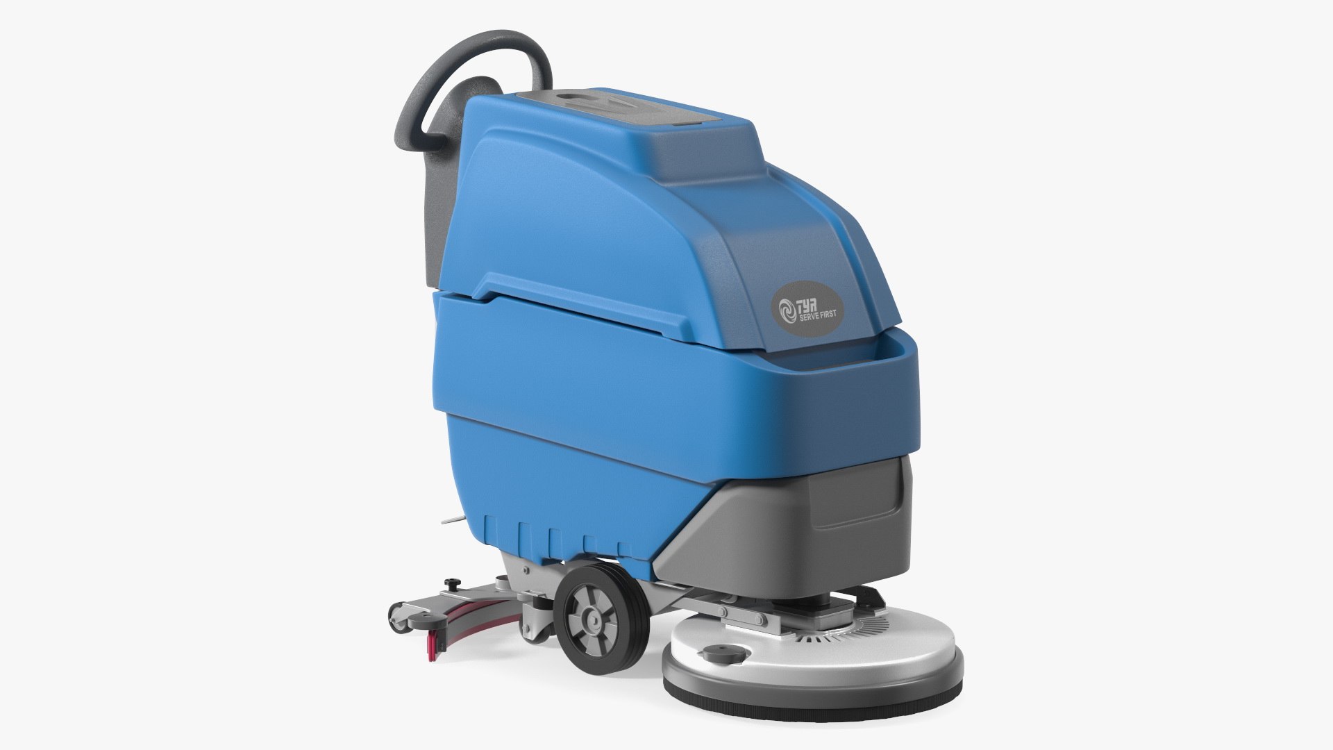 Automatic Floor Cleaning Machine Blue 3D model preview