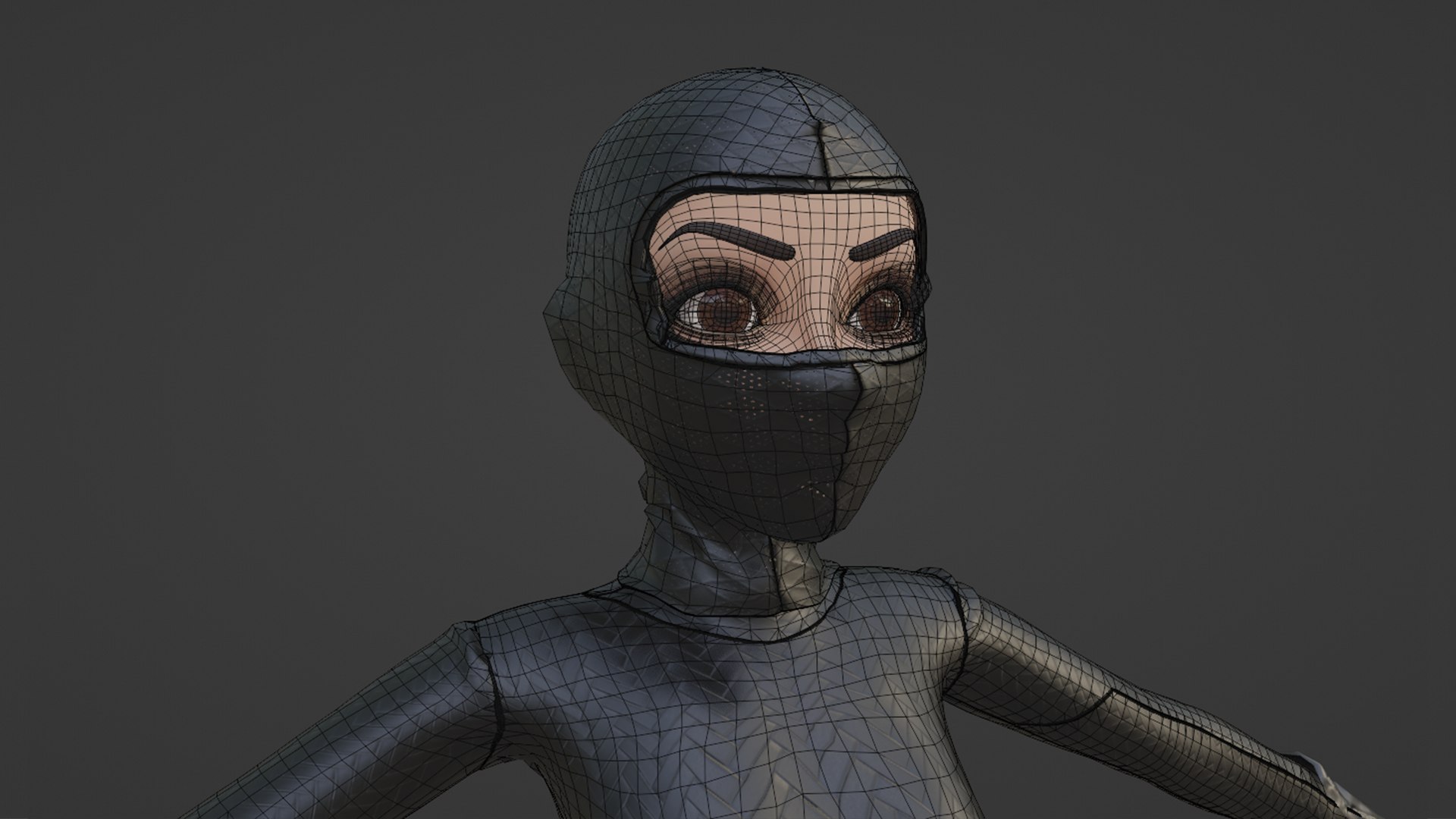 3D Cartoon Rigged Bad Girl Thief Character 3D Model - TurboSquid 2236945