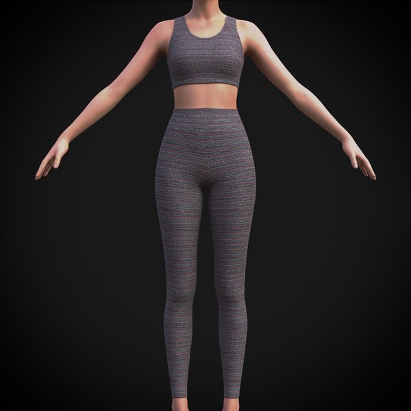Women Sports Outfit - Free 3D Model by abuvalove