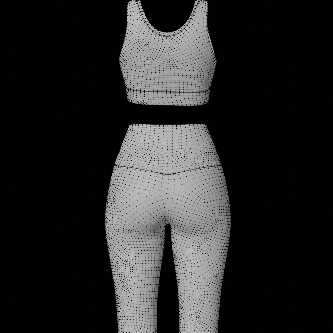 Female Baseball Outfit 3D model - TurboSquid 1750122