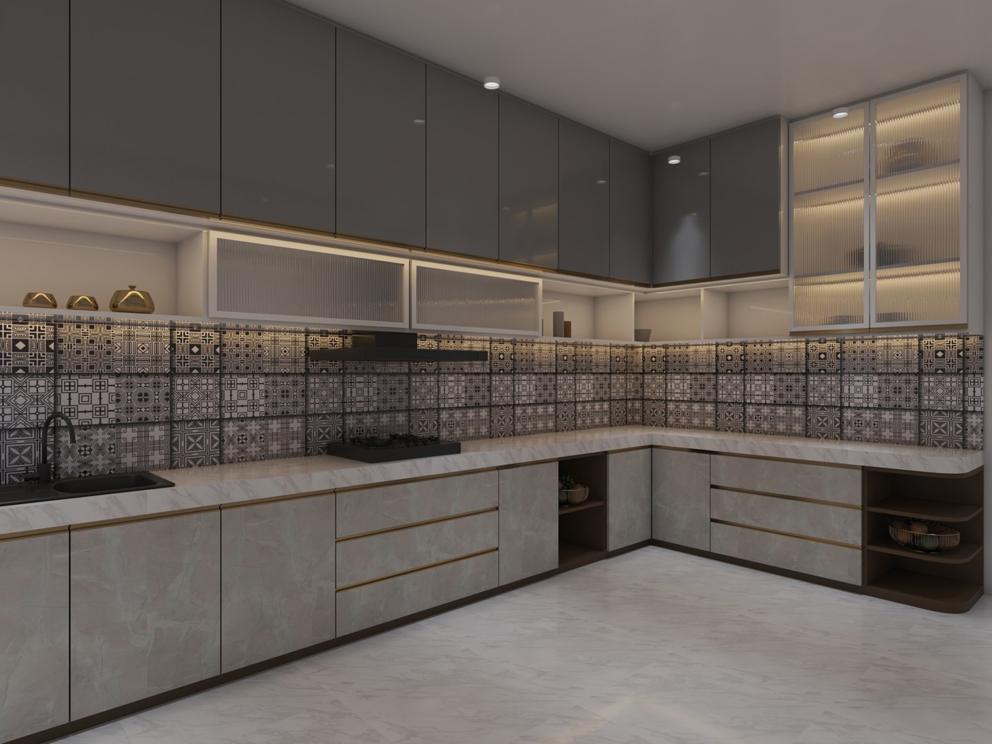 Interior Design of Kitchen 3D model - TurboSquid 2153792