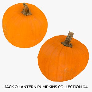 3D Jack o Lantern Pumpkins Collection 04 - 2 models RAW Scans model