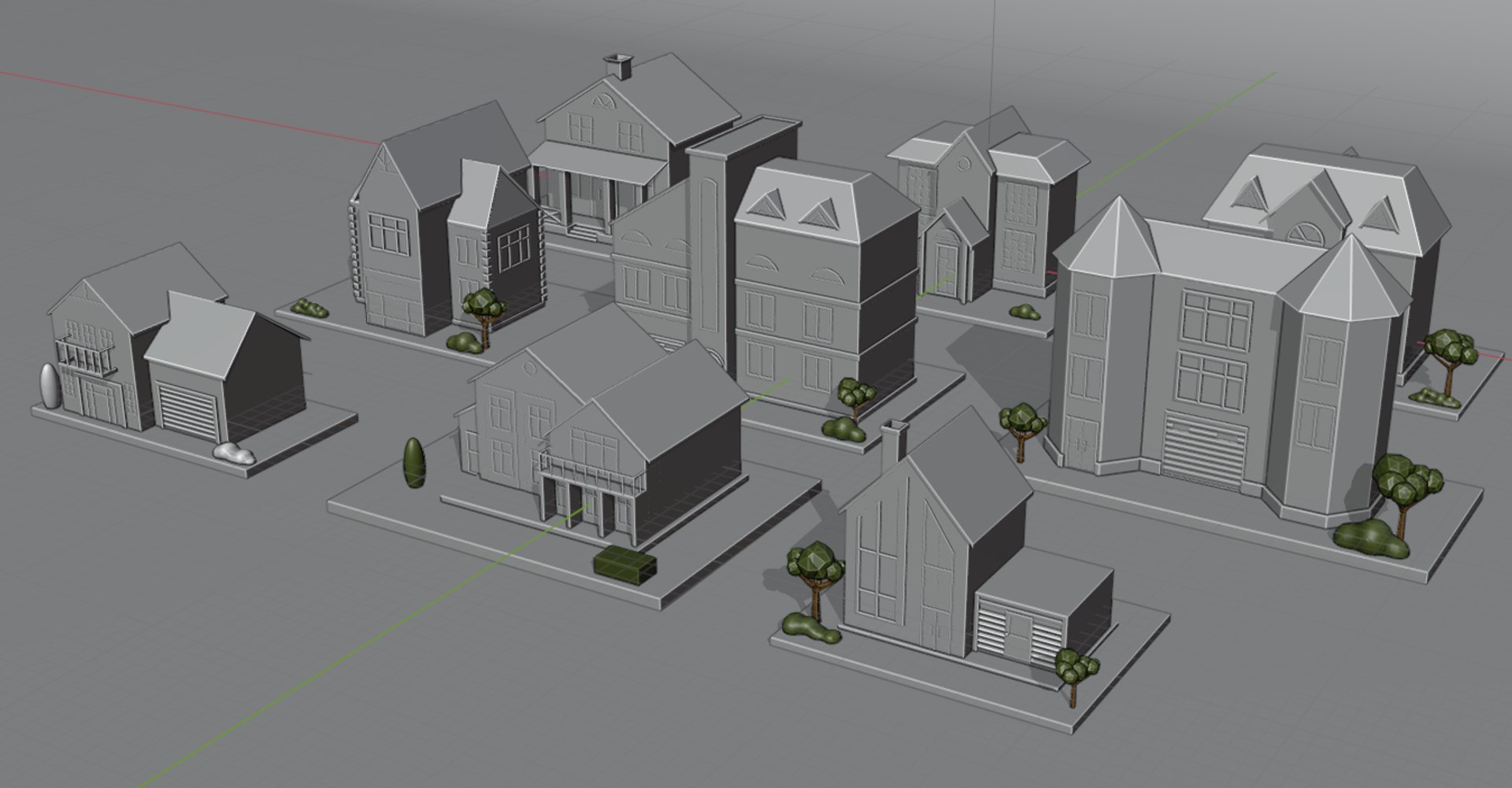3D Low Poly Houses Model - TurboSquid 1973175