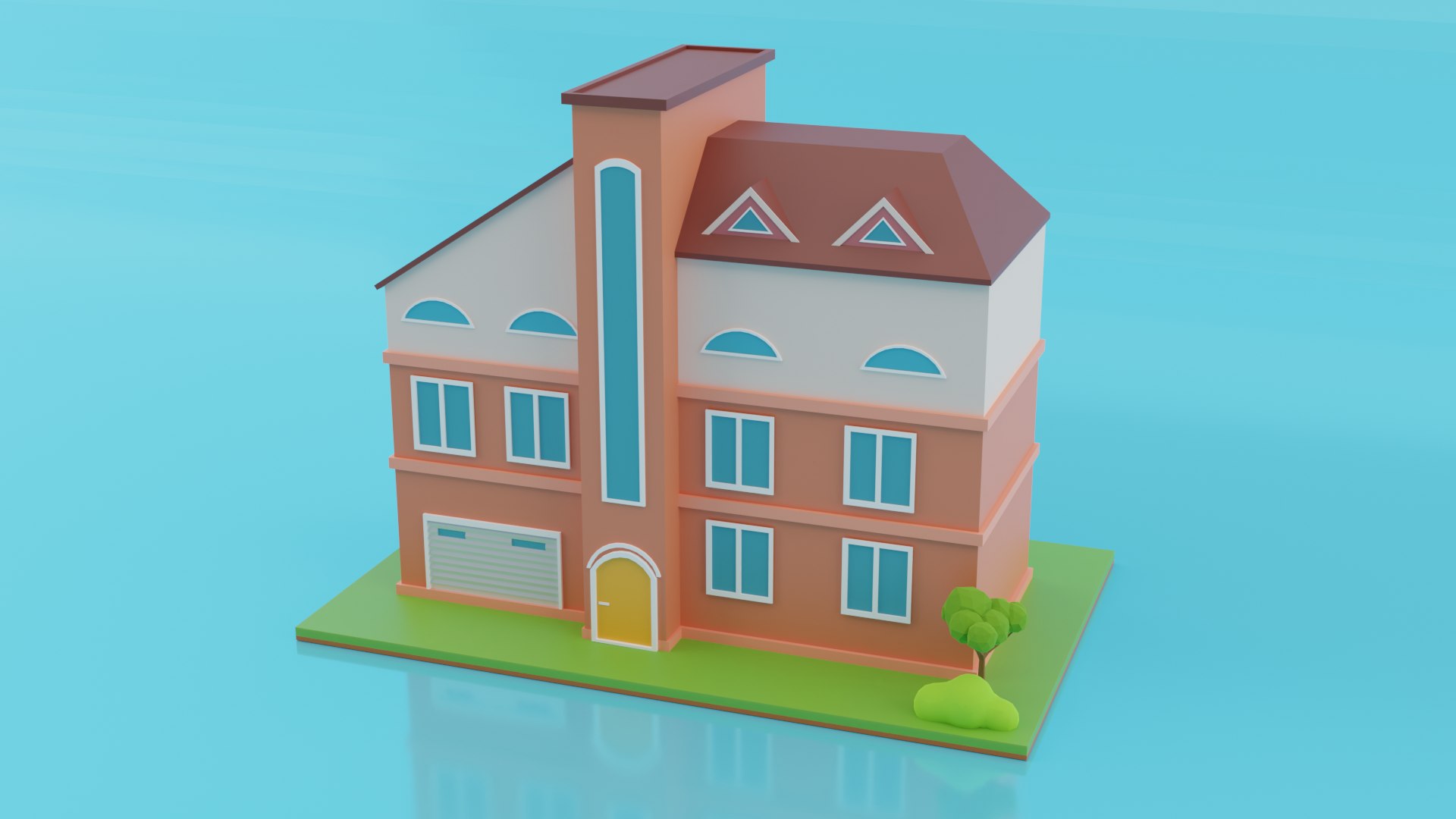 3D Low Poly Houses Model - TurboSquid 1973175