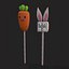 Rabbit And Carrot Cake pops