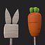 Rabbit And Carrot Cake pops