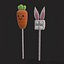 Rabbit And Carrot Cake pops