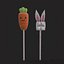 Rabbit And Carrot Cake pops