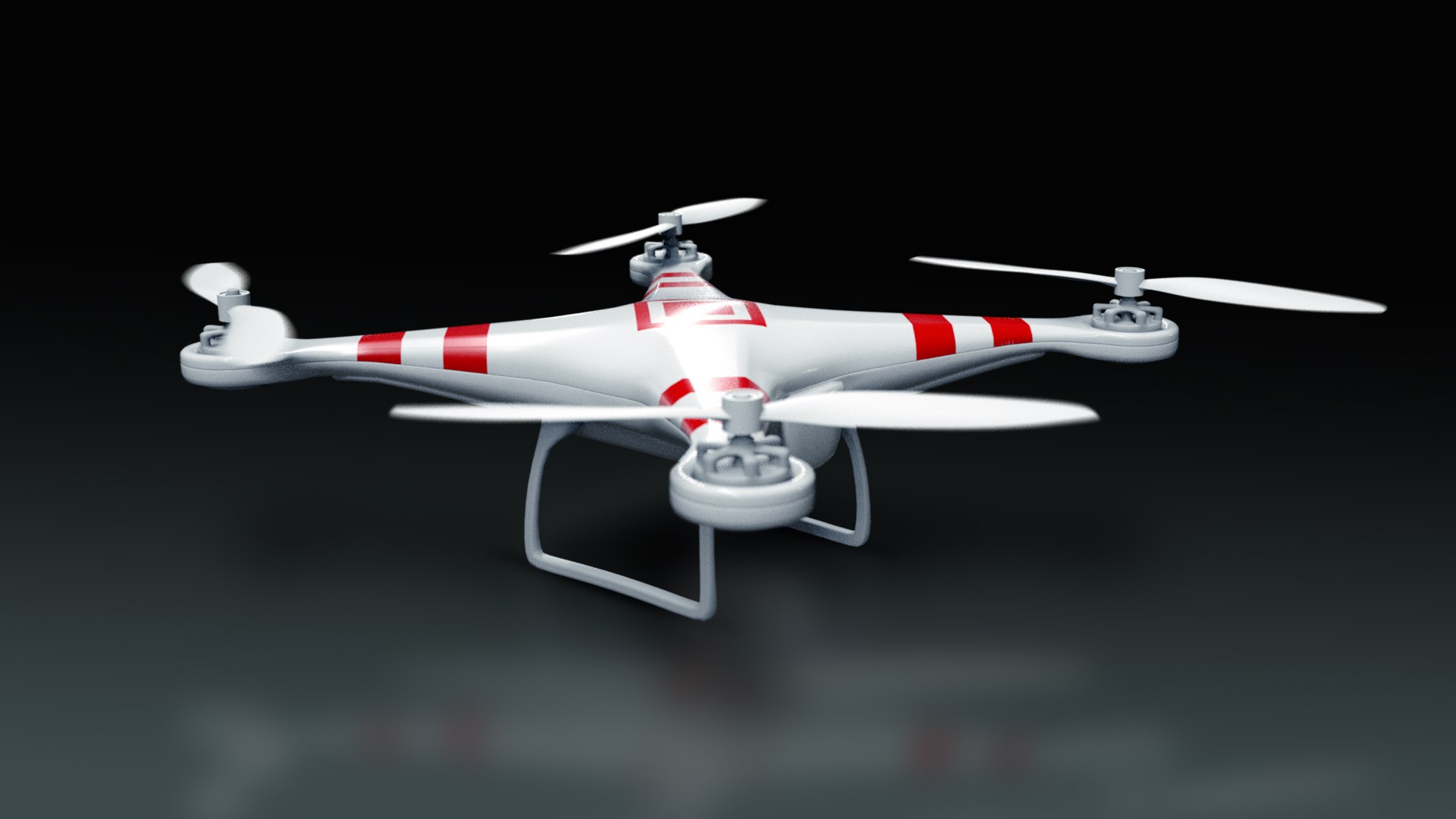 Quadcopter Phantom 2 3d Max