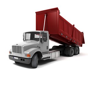 Dump truck, low poly