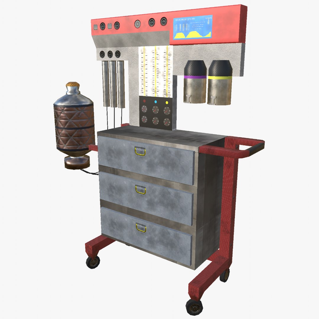 3D Anesthesia Machine model - TurboSquid 2077323