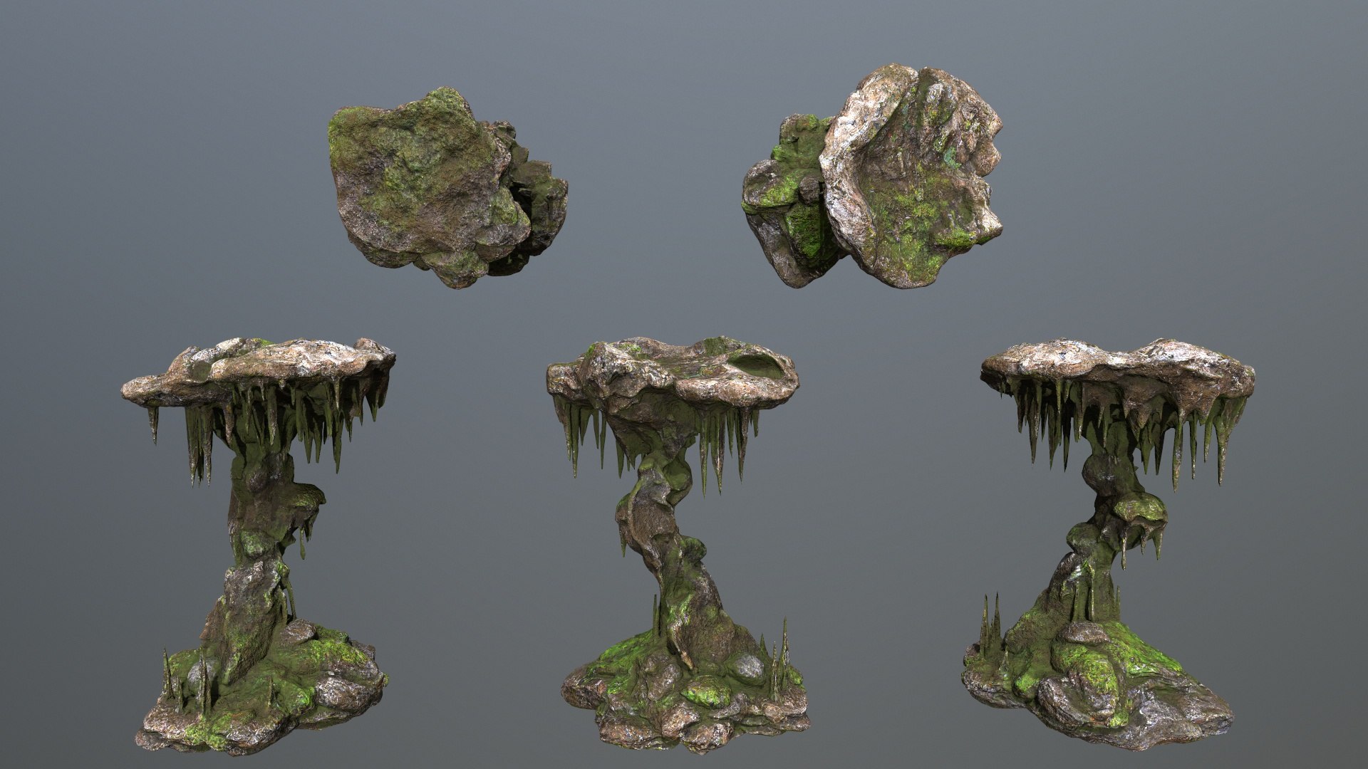 3D Cave Rocks Model - TurboSquid 2377057
