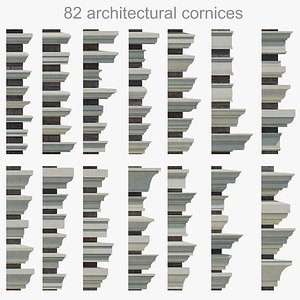 3D 82 architectural cornices