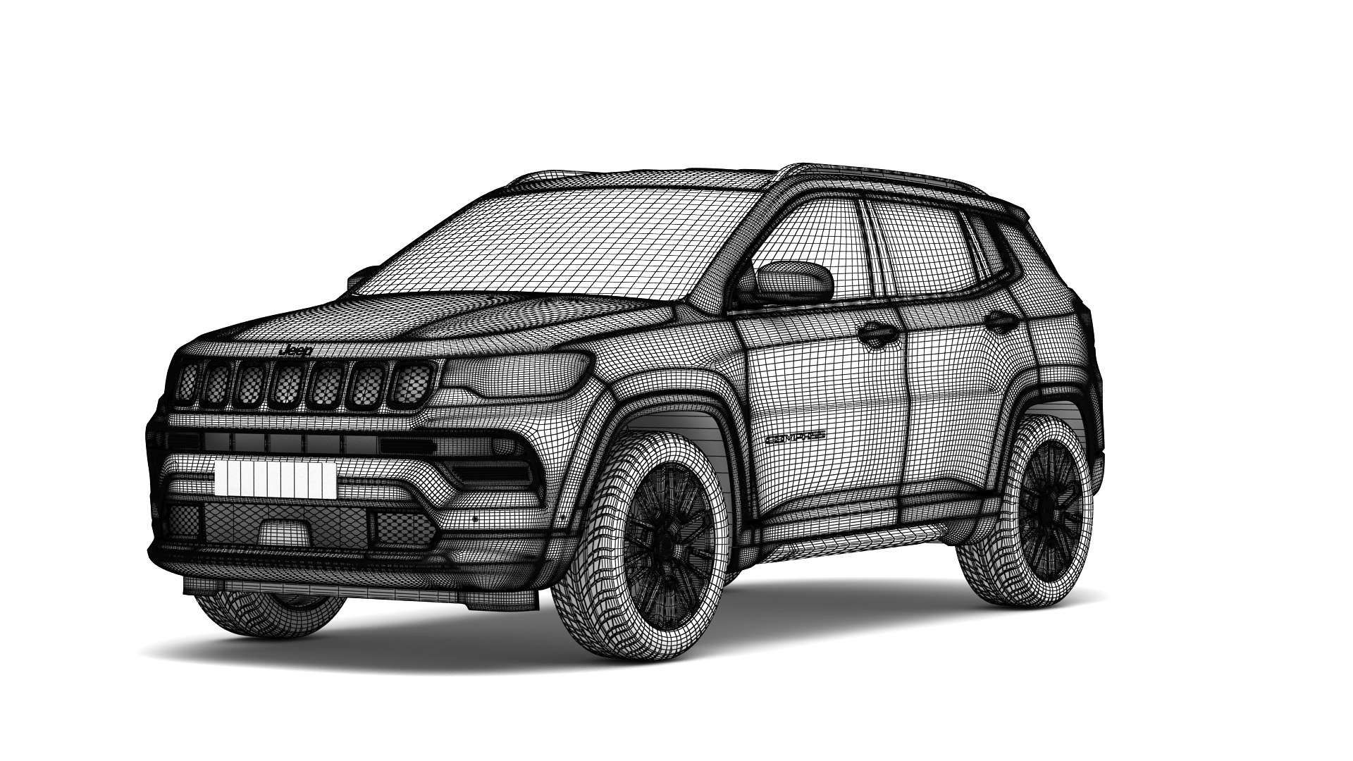 Jeep Compass 2022 model TurboSquid 1834129