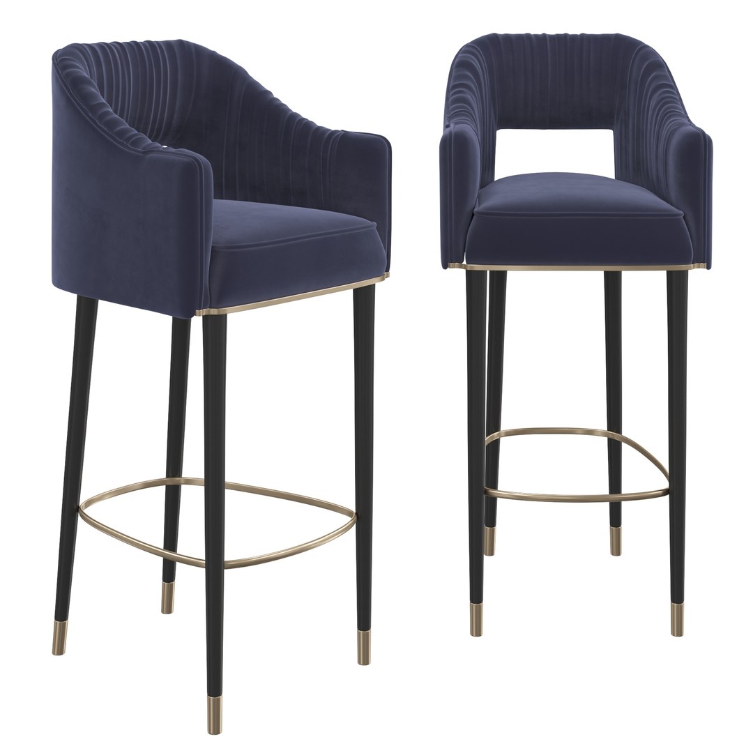 Modern velvet bar outlet stools