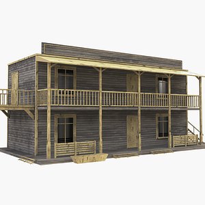 3D western house west model