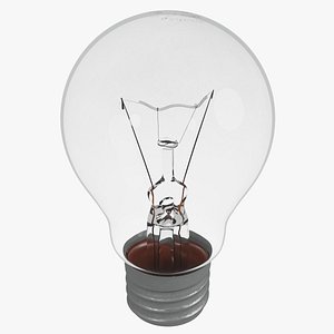 3D old spot light bulb