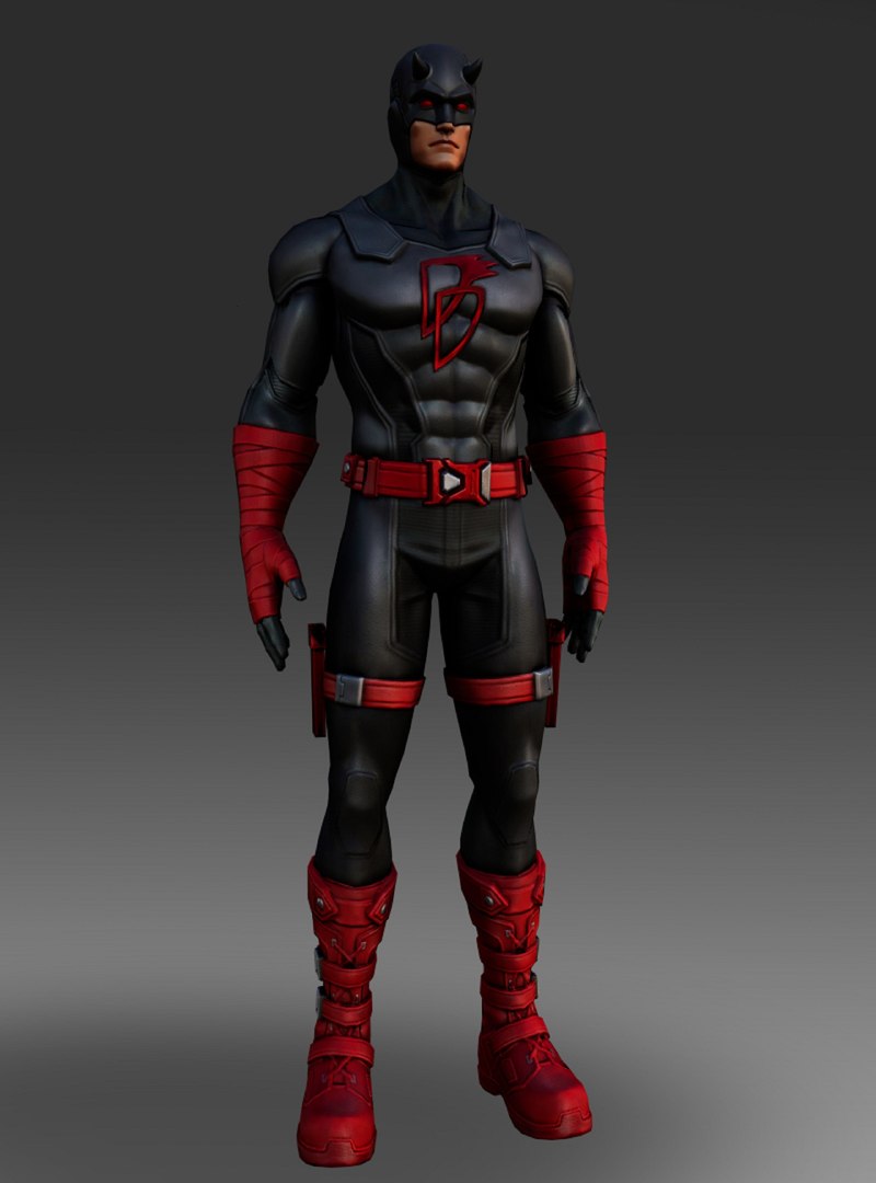 3D Daredevil Shadowland Inspired Suit Rigged 3D Model - TurboSquid 2318966