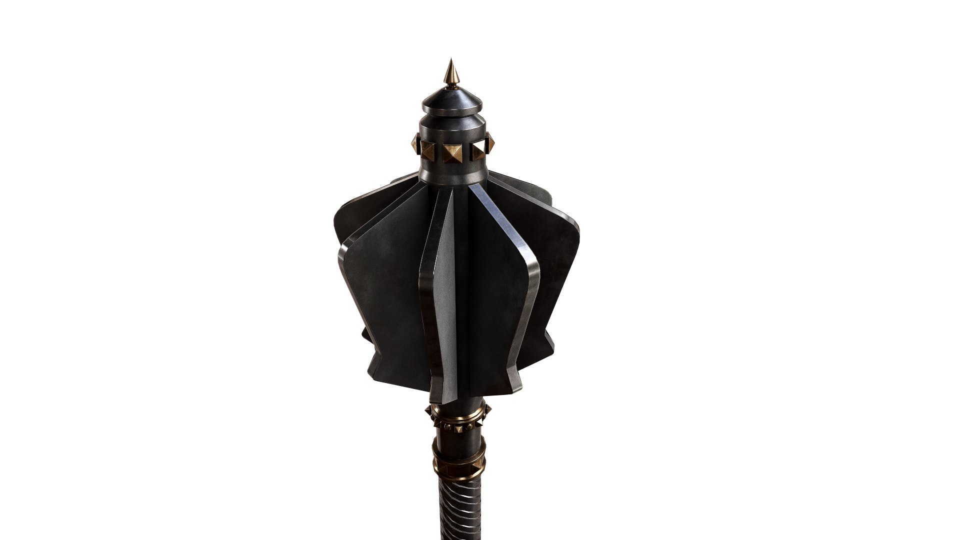 gameready flanged mace 3D model https://p.turbosquid.com/ts-thumb/W4/sDOzXa/5KdUVwtL/screenshot002/png/1508858034/1920x1080/fit_q87/85e150e93bbf0bf277be65d677608f7cee6371ae/screenshot002.jpg