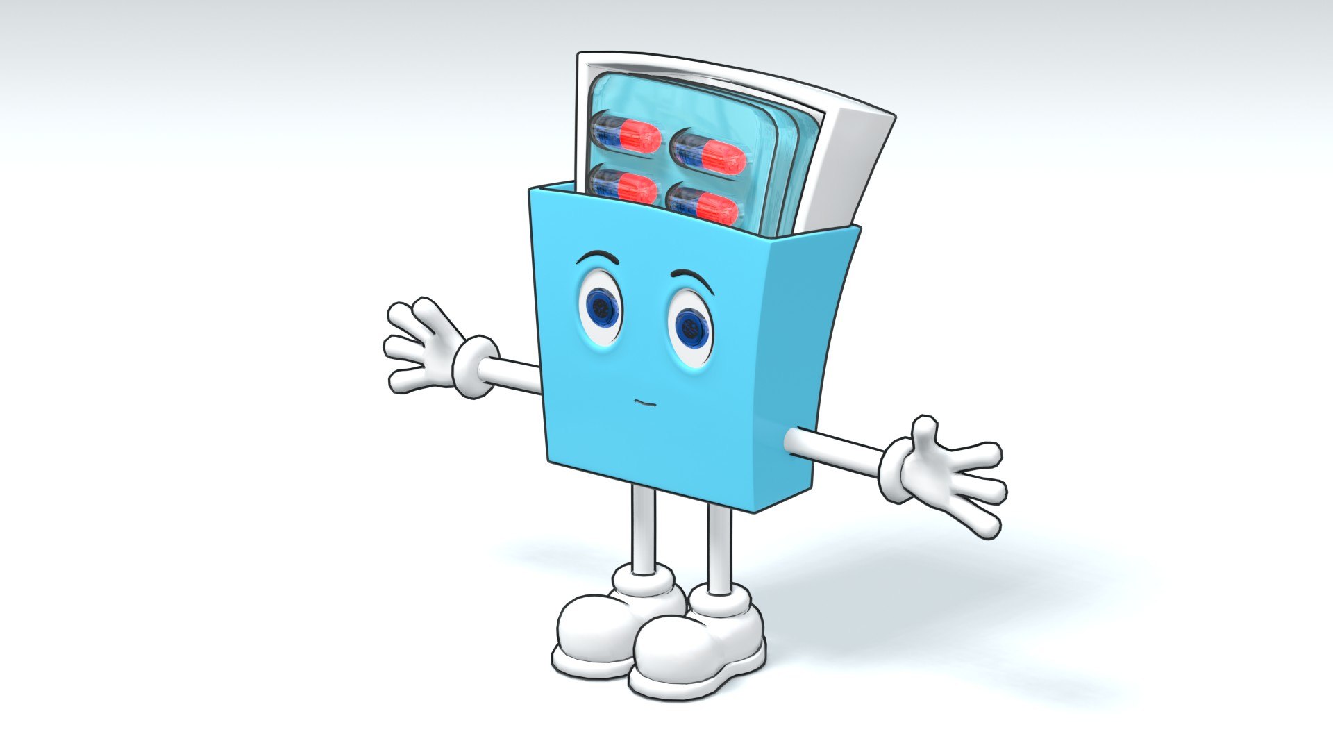 Pills Pack Character 3D - TurboSquid 2176887
