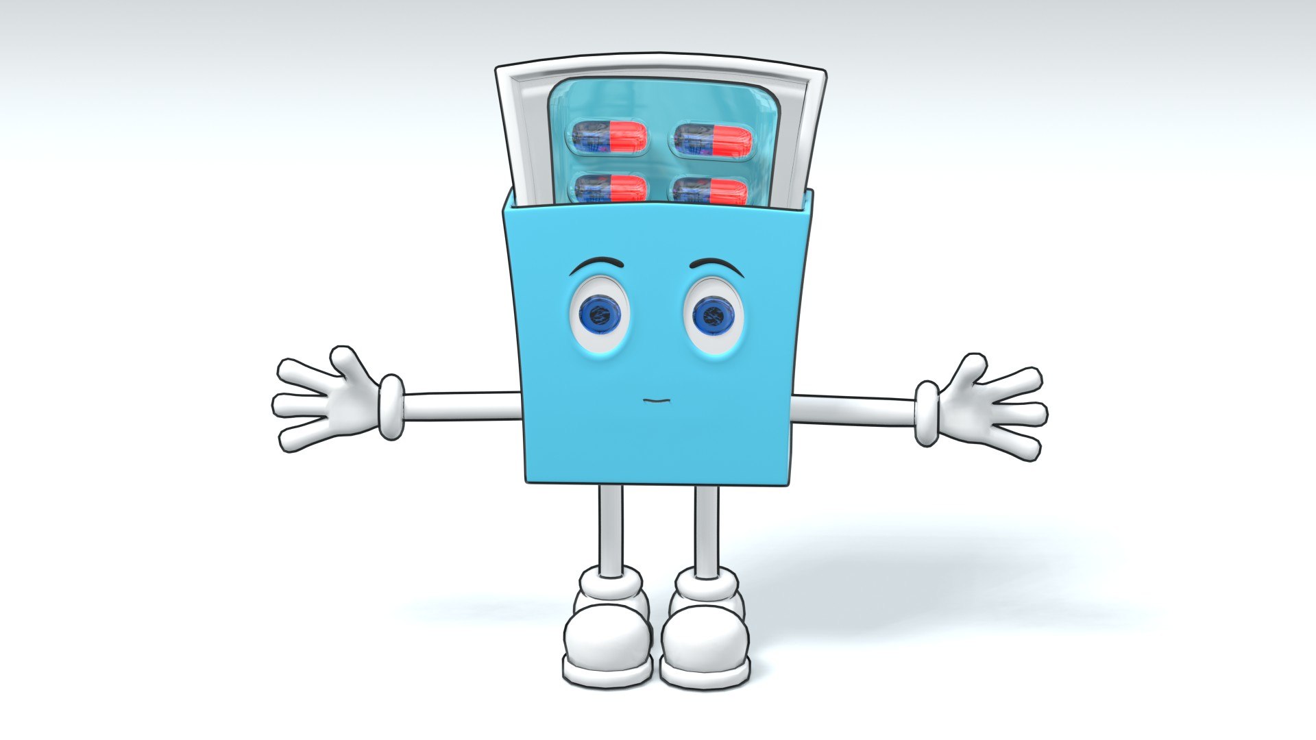 Pills Pack Character 3D - TurboSquid 2176887