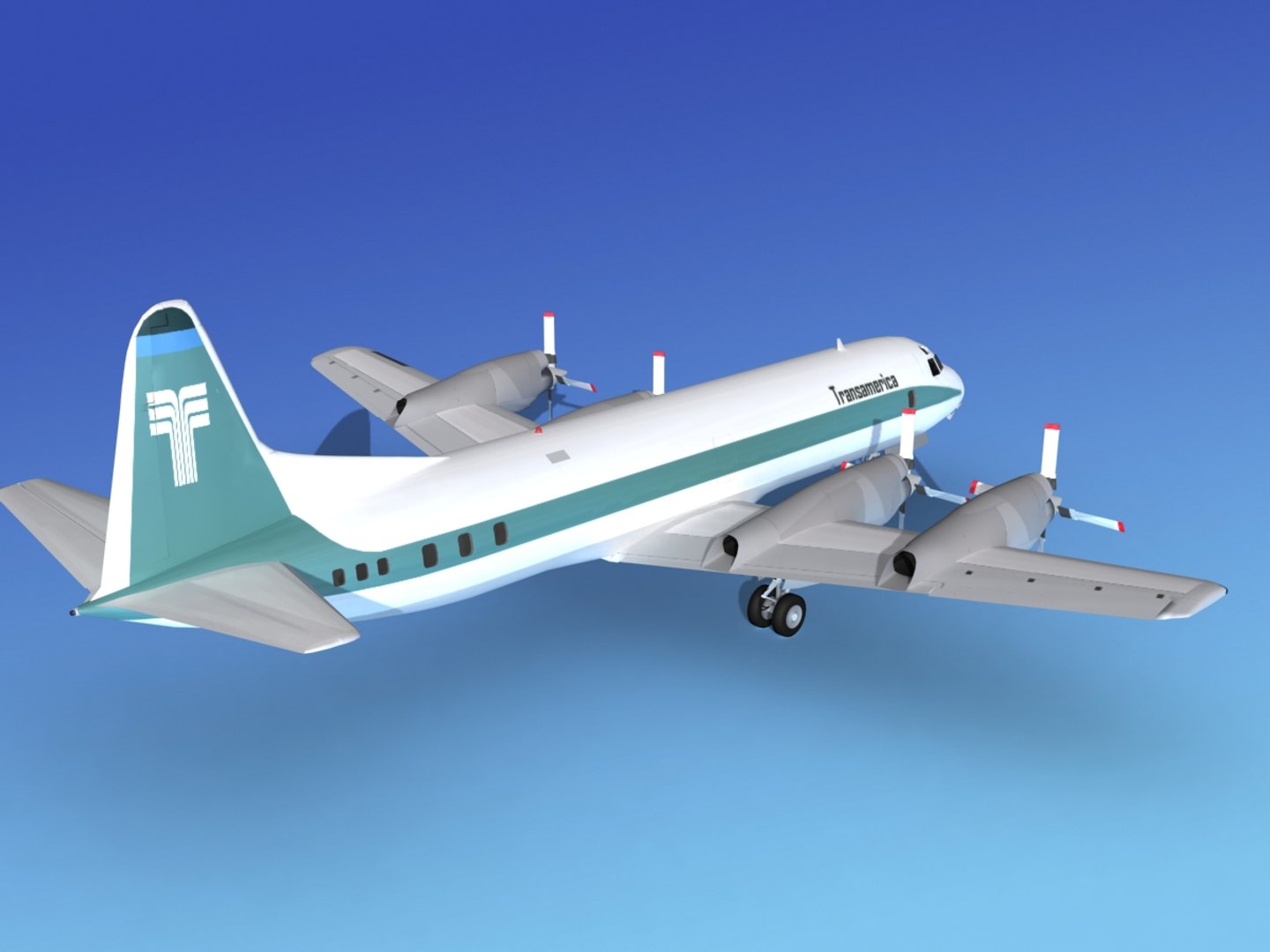 propellers electra lockheed 3d max