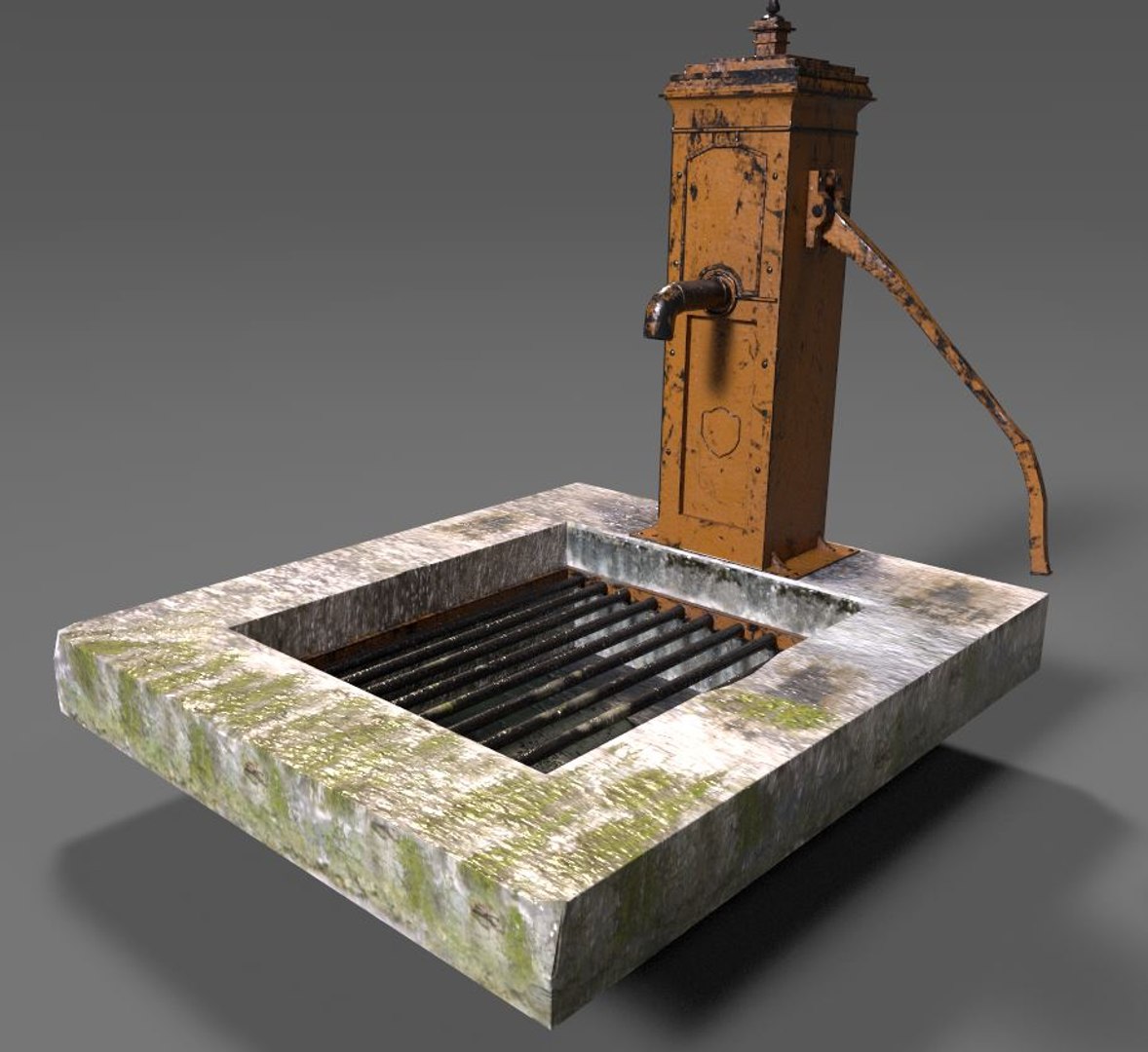 3D Model Victorian Hand Water Pump - TurboSquid 1512281
