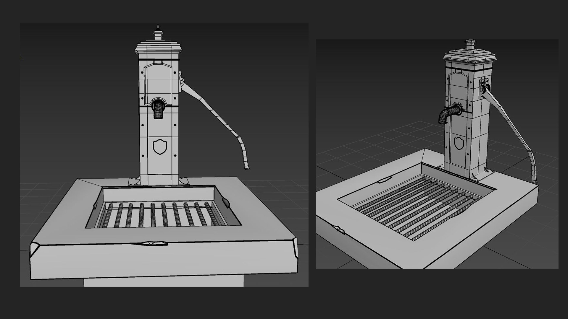 3D Model Victorian Hand Water Pump - TurboSquid 1512281