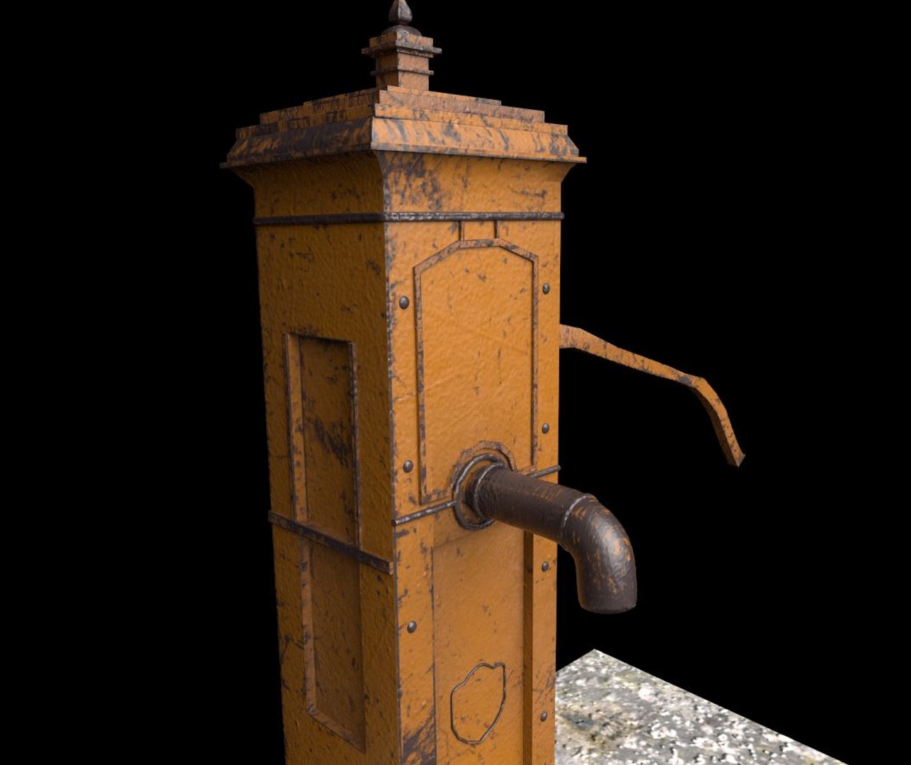 3D Model Victorian Hand Water Pump - TurboSquid 1512281