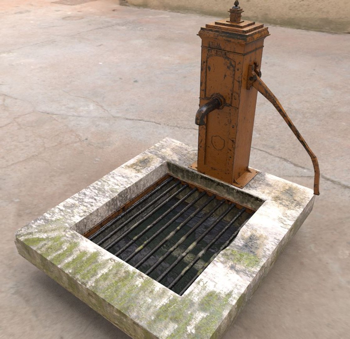 3D Model Victorian Hand Water Pump - TurboSquid 1512281