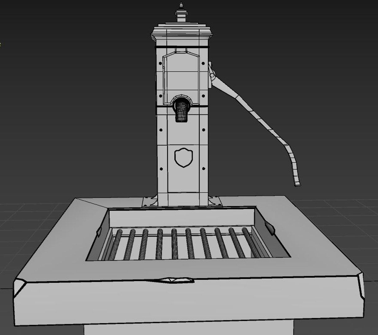 3D Model Victorian Hand Water Pump - TurboSquid 1512281